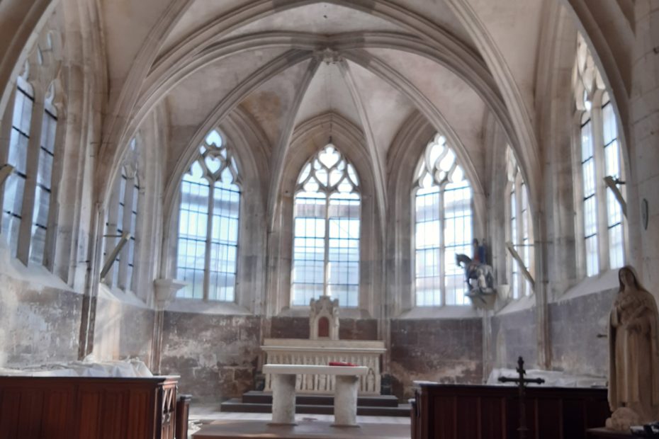 Choeur église après dépose echafaudage