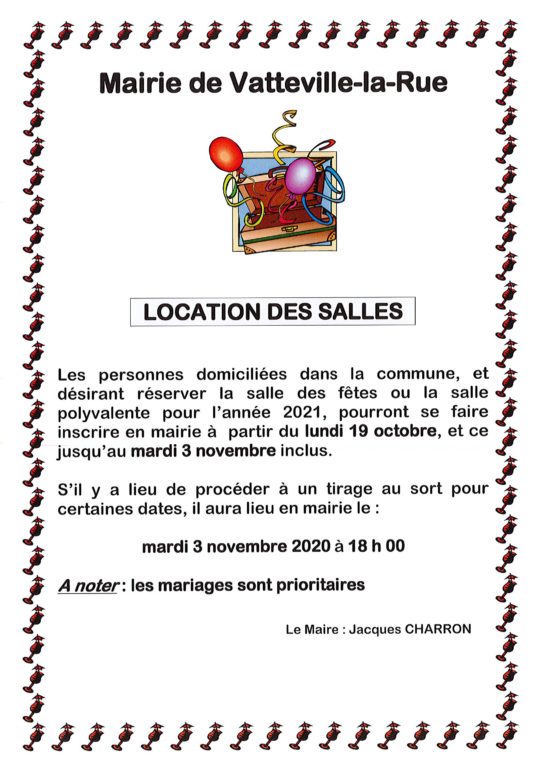 location salles