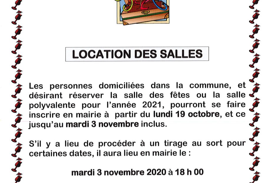 location salles